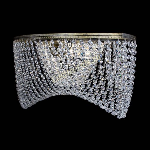 Люстра Хрустальная Волна под бронзу в Сочи Гусь Хрустальный