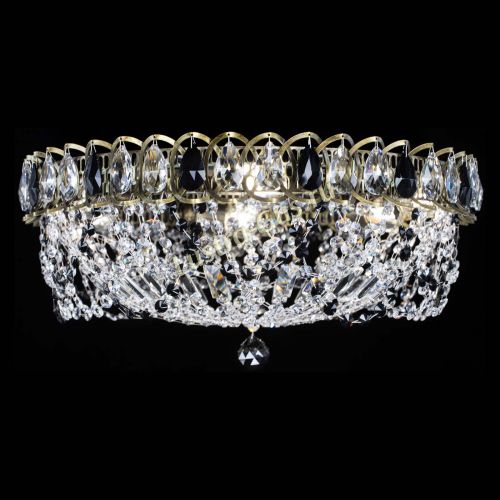 Люстра Хрустальный Каскад Ажур под бронзу Черная в Сочи Гусь Хрустальный