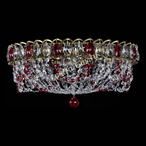 Люстра Хрустальный Каскад Ажур под бронзу Красная в Сочи Люстра Хрустальный Каскад Ажур под бронзу Красная в Сочи