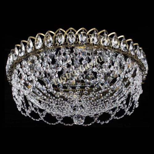 Люстра Хрустальный Каскад Ажур под бронзу в Сочи Гусь Хрустальный