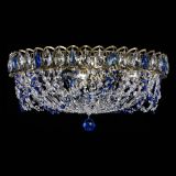 Люстра Хрустальный Каскад Ажур под бронзу Синяя в Сочи Люстра Хрустальный Каскад Ажур под бронзу Синяя в Сочи