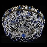 Люстра Хрустальный Каскад Ажур под бронзу Синяя в Сочи Люстра Хрустальный Каскад Ажур под бронзу Синяя в Сочи