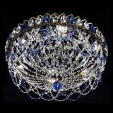 Люстра Хрустальный Каскад Ажур под бронзу Синяя в Сочи Люстра Хрустальный Каскад Ажур под бронзу Синяя в Сочи