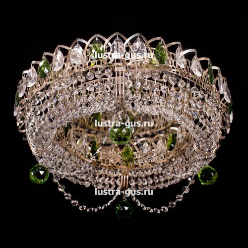 Люстра Кольцо Блин Цветная в Сочи Гусь Хрустальный