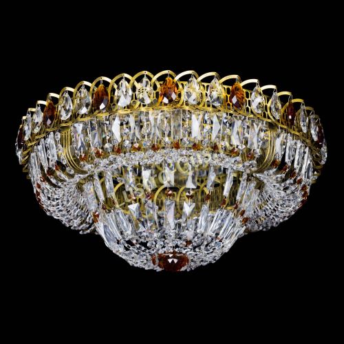 Люстра Кольцо Классика Пластинка чайная под бронзу в Сочи Гусь Хрустальный