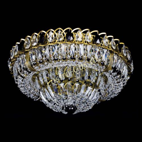 Люстра Кольцо Классика Пластинка черная под бронзу в Сочи Гусь Хрустальный