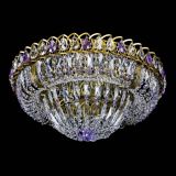 Люстра Кольцо Классика Пластинка фиолетовая под бронзу в Сочи