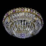Люстра Кольцо Классика Пластинка фиолетовая под бронзу в Сочи