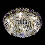 Люстра Кольцо Классика Пластинка фиолетовая под бронзу в Сочи