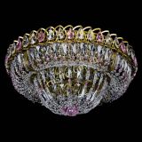 Люстра Кольцо Классика Пластинка розовая под бронзу в Сочи