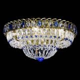 Люстра Кольцо Классика Пластинка синяя под бронзу в Сочи Люстра Кольцо Классика Пластинка синяя под бронзу в Сочи