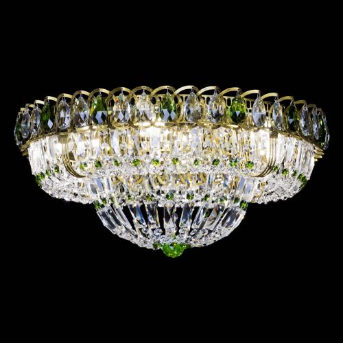 Люстра Кольцо Классика Пластинка зеленая под бронзу в Сочи Гусь Хрустальный