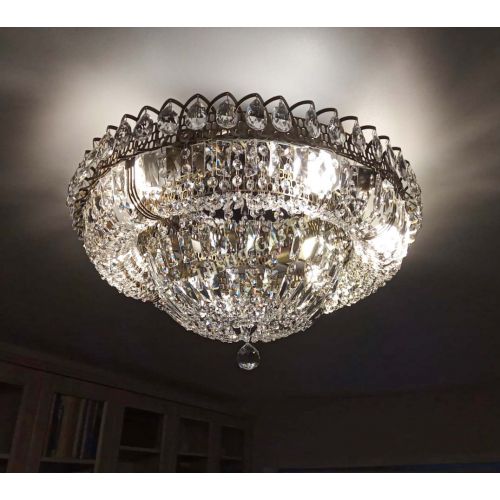 Люстра Кольцо Классика Пластинка под бронзу в Сочи Гусь Хрустальный