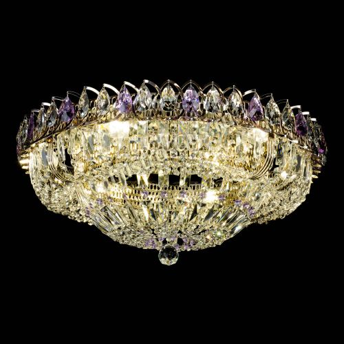 Люстра Кольцо Классика Пластинка фиолетовая в Сочи Гусь Хрустальный