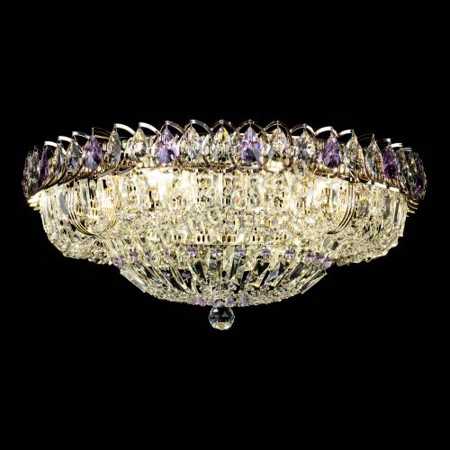 Люстра Кольцо Классика Пластинка фиолетовая в Сочи Гусь Хрустальный