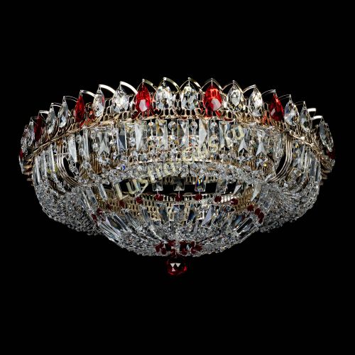 Люстра Кольцо Классика Пластинка красная в Сочи Гусь Хрустальный