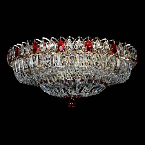 Люстра Кольцо Классика Пластинка красная в Сочи Гусь Хрустальный