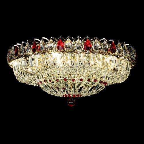 Люстра Кольцо Классика Пластинка красная в Сочи Гусь Хрустальный