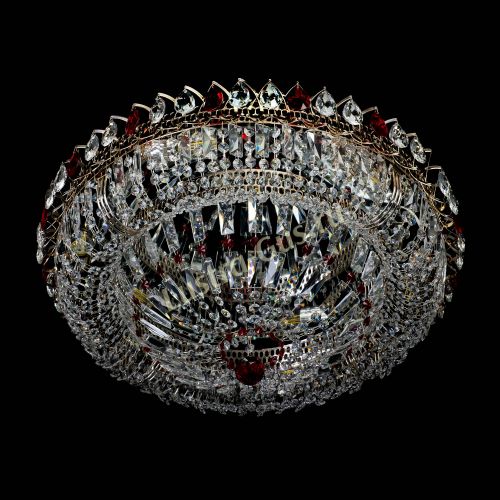 Люстра Кольцо Классика Пластинка красная в Сочи Гусь Хрустальный