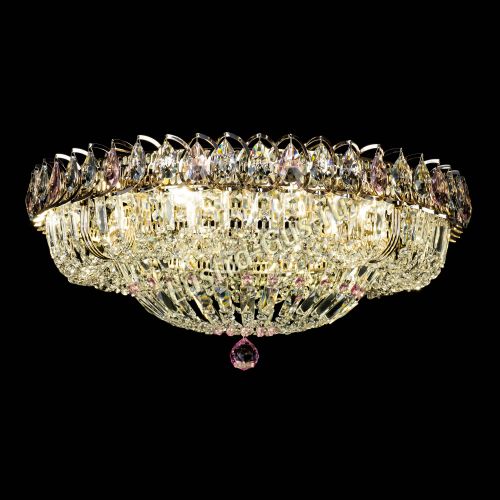 Люстра Кольцо Классика Пластинка розовая в Сочи Гусь Хрустальный