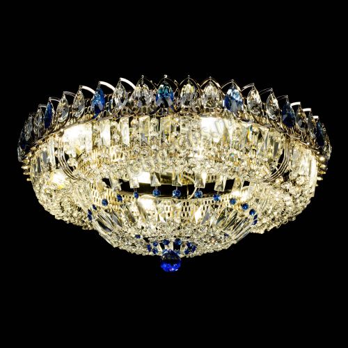 Люстра Кольцо Классика Пластинка синяя в Сочи Гусь Хрустальный