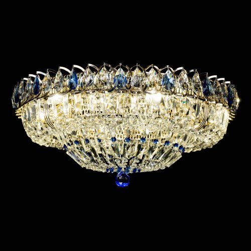 Люстра Кольцо Классика Пластинка синяя в Сочи Гусь Хрустальный