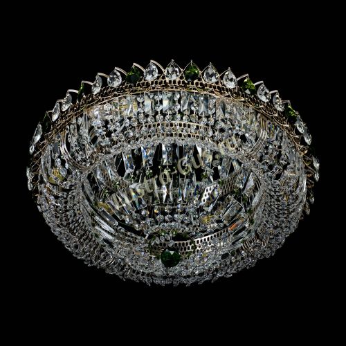 Люстра Кольцо Классика Пластинка зеленая в Сочи Гусь Хрустальный