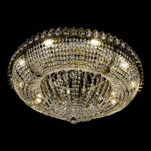 Люстра Кольцо Классика 10 ламп под бронзу в Сочи Гусь Хрустальный