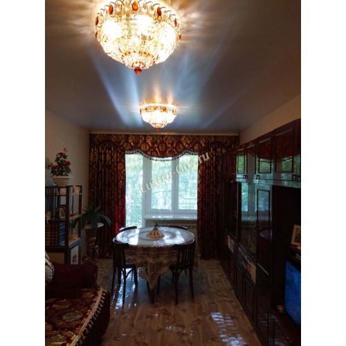 Люстра Кольцо Классика чайная в Сочи Гусь Хрустальный