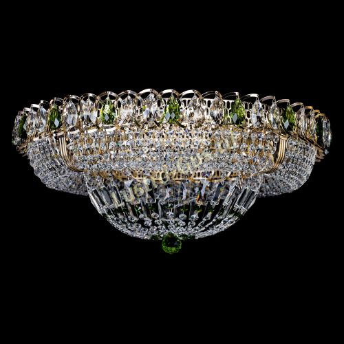 Люстра Кольцо Классика зеленая в Сочи Гусь Хрустальный