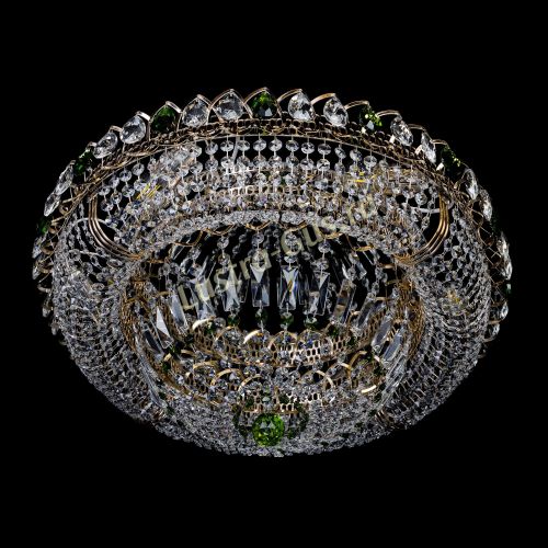 Люстра Кольцо Классика зеленая в Сочи Гусь Хрустальный