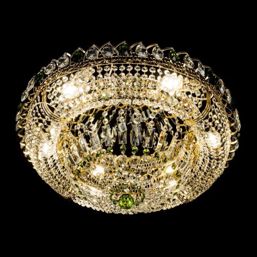 Люстра Кольцо Классика зеленая в Сочи Гусь Хрустальный