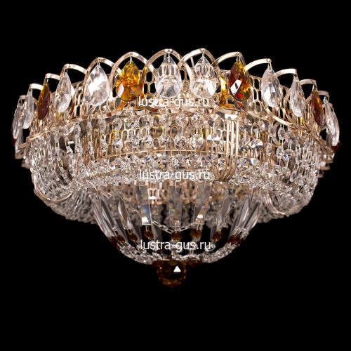 Люстра Кольцо Классика цветная в Сочи Гусь Хрустальный