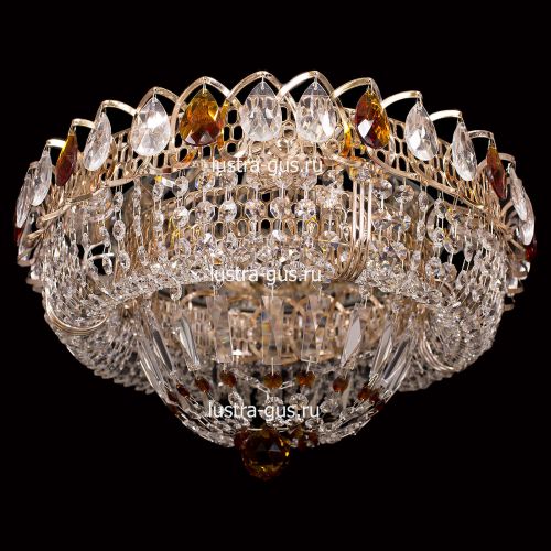 Люстра Кольцо Классика цветная в Сочи Гусь Хрустальный