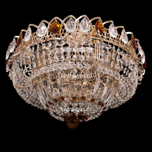 Люстра Кольцо Классика цветная в Сочи Гусь Хрустальный