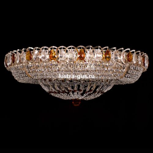 Люстра Кольцо Классика цветная в Сочи Гусь Хрустальный