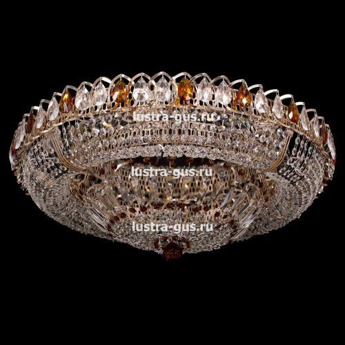 Люстра Кольцо Классика цветная в Сочи Гусь Хрустальный