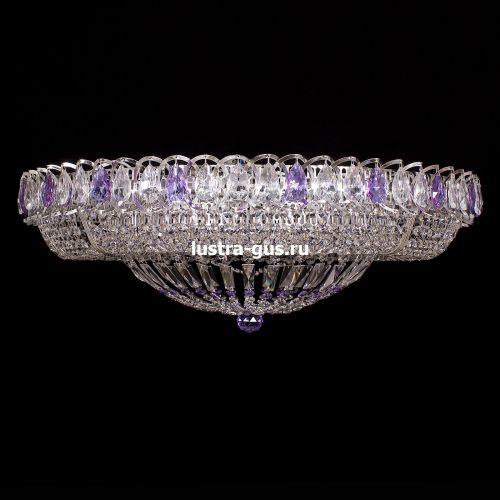 Люстра Кольцо Классика фиолетовая в Сочи Гусь Хрустальный