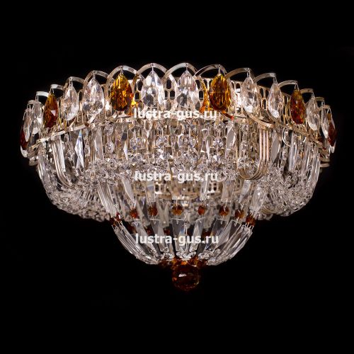 Люстра Кольцо Классика Пластинка цветная в Сочи Гусь Хрустальный