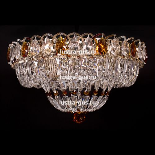 Люстра Кольцо Классика Пластинка цветная в Сочи Гусь Хрустальный