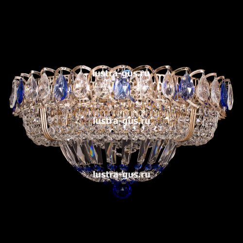 Люстра Кольцо Классика синий в Сочи Гусь Хрустальный