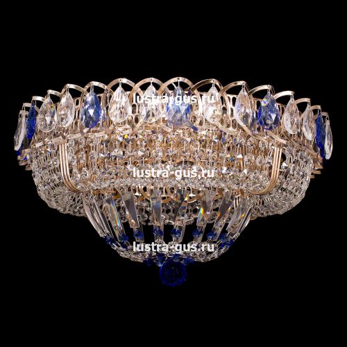Люстра Кольцо Классика синий в Сочи Гусь Хрустальный