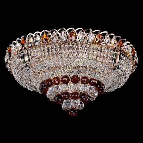 Люстра Кольцо пирамида шар 40 мм чайный в Сочи Гусь Хрустальный