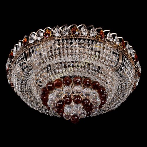 Люстра Кольцо пирамида шар 40 мм чайный в Сочи Гусь Хрустальный