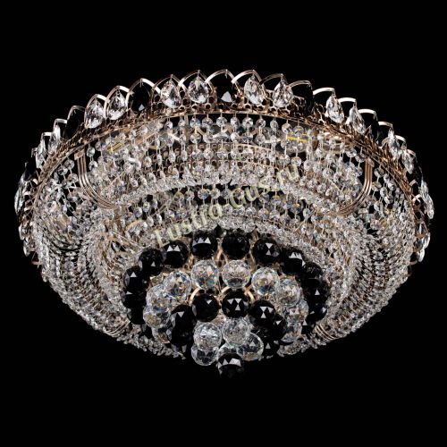 Люстра Кольцо пирамида шар 40 мм черная в Сочи Гусь Хрустальный