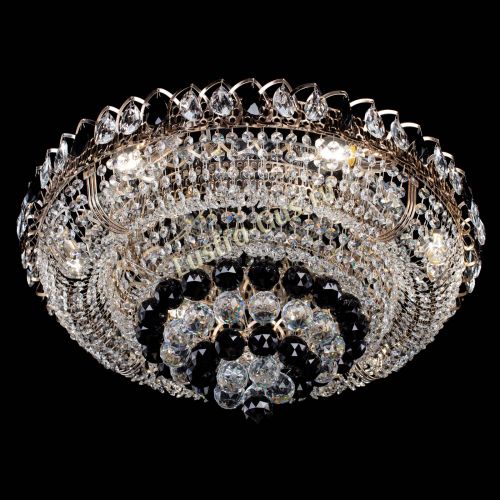 Люстра Кольцо пирамида шар 40 мм черная в Сочи Гусь Хрустальный