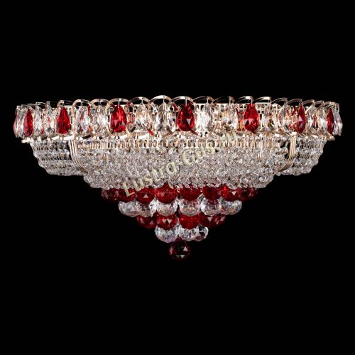 Люстра Кольцо пирамида шар 40 мм красная в Сочи Люстра Кольцо пирамида шар 40 мм красная в Сочи