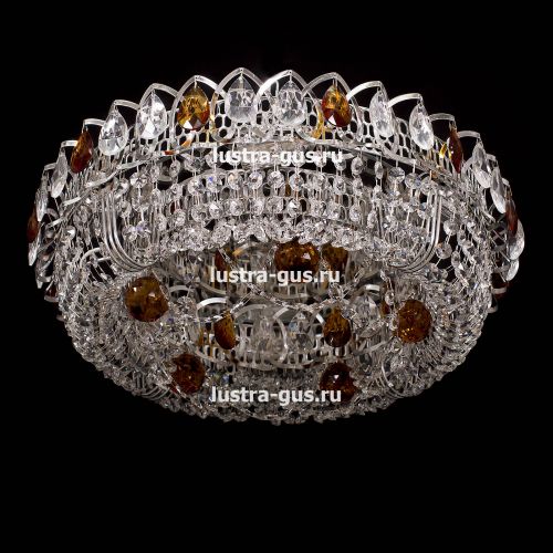 Люстра Кольцо Снежинка чайная в Сочи Гусь Хрустальный