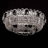 Люстра Кольцо Снежинка черная в Сочи