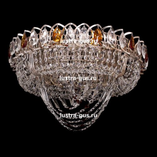 Люстра Кольцо Водоворот чайная в Сочи Гусь Хрустальный